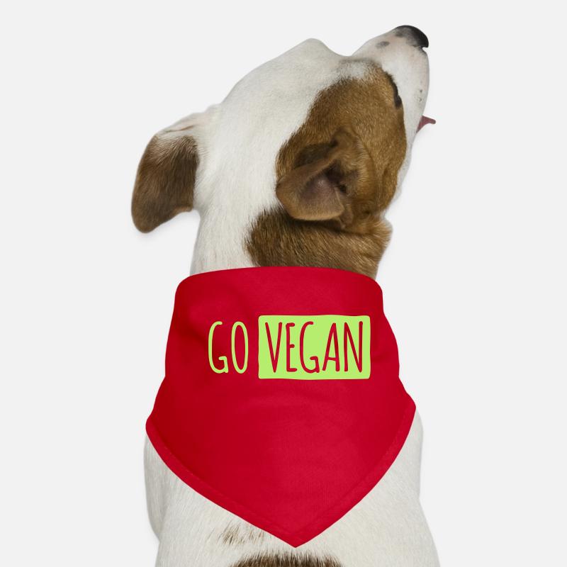 GO VEGAN Hunde-Bandana