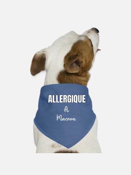 Allergique à Macron - Bandana pour chien - rouge - Devant
