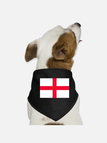 england - Dog Bandana - black - Front