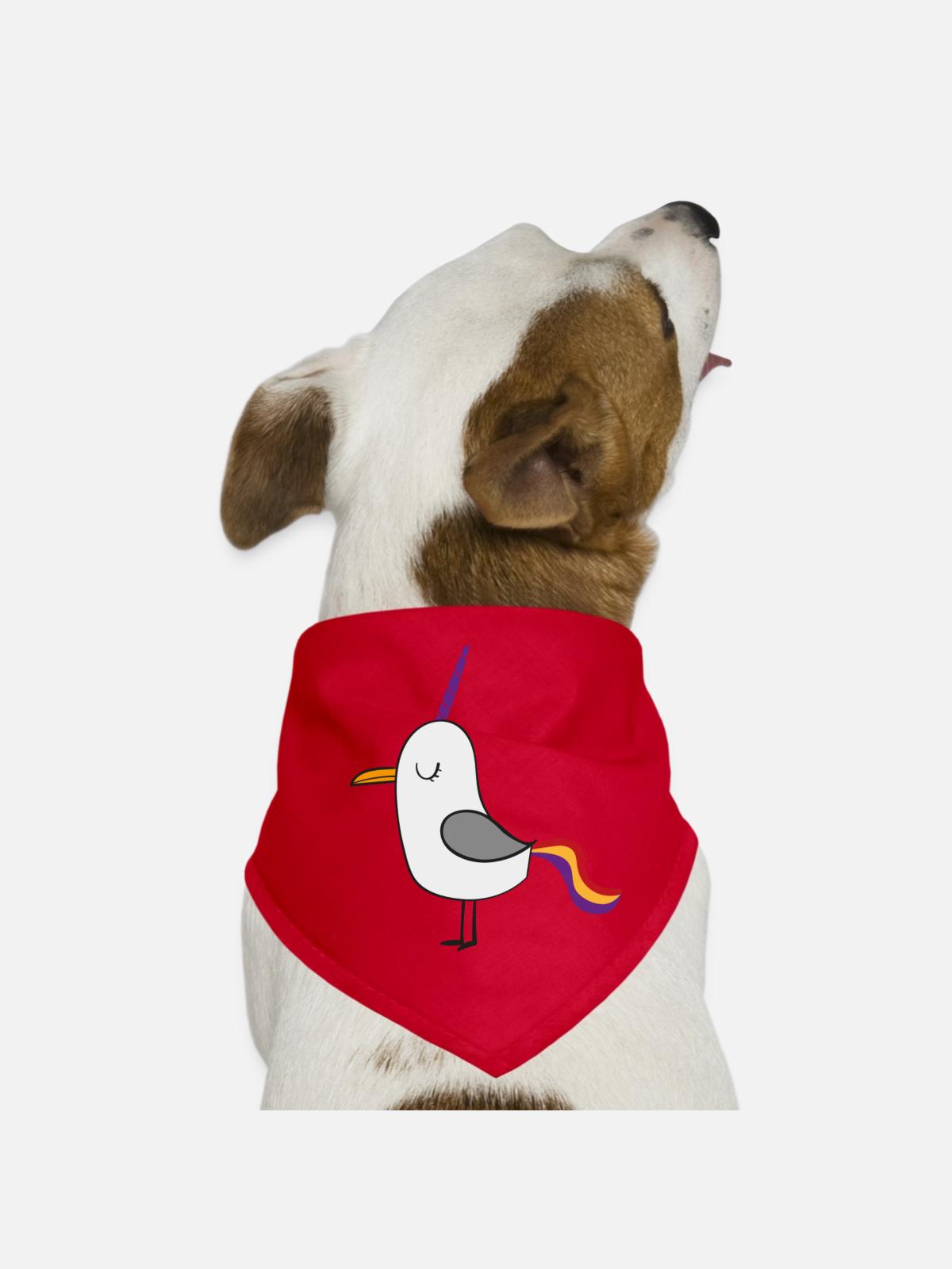 funny animals - Dog Bandana - red - Front