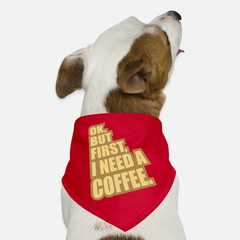 Fist I need Coffee Hunde-Bandana