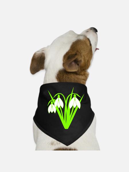 Perce-neige - Bandana pour chien - noir - Devant