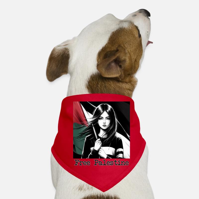 Palestine libre Bandana pour chien