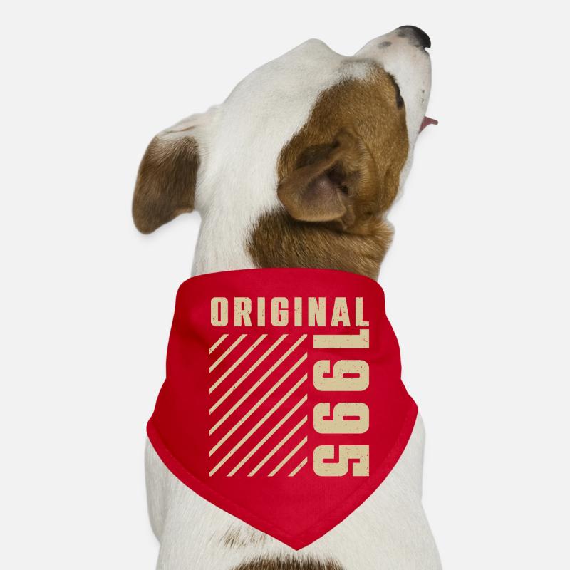 Original 1995 Authentic 1995 Vintage Bursdag Dog Bandana