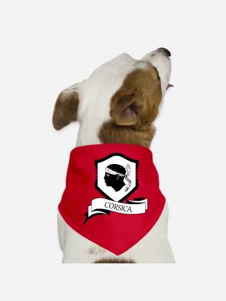 Corsica - Dog Bandana - red - Front