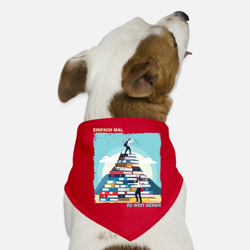 Bücherstapel Aufstieg Hunde-Bandana