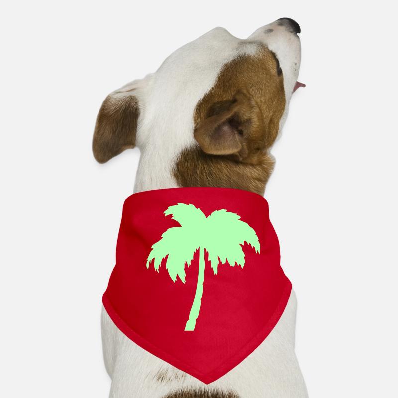 Palm Tree Mint Silhouette Dog Bandana
