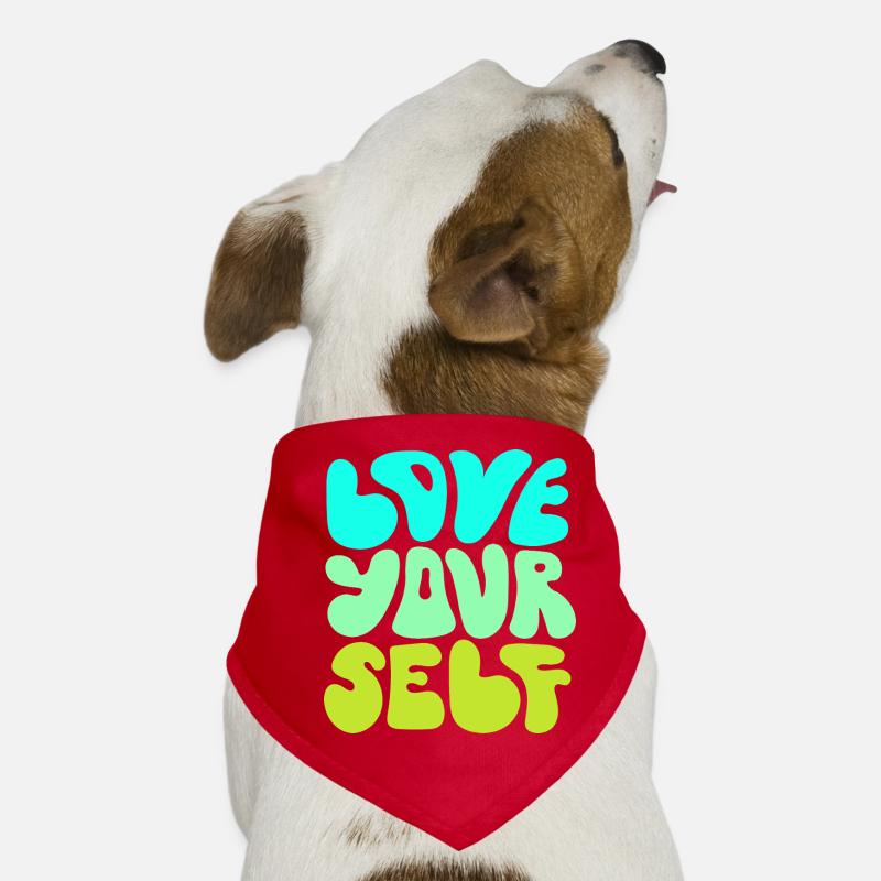 Citation positive pour l’amour de soi : Conception Bandana pour chien