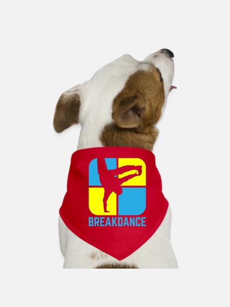 Breakdance - Hunde-Bandana - Rot - Vorne