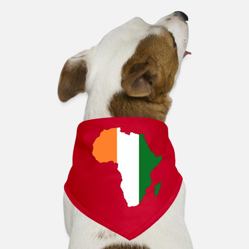 Drapeau de la Côte d’Ivoire Afrique Bandana pour chien