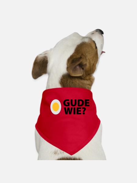 Ei Gude wie - Hessen - Hunde-Bandana - Rot - Vorne