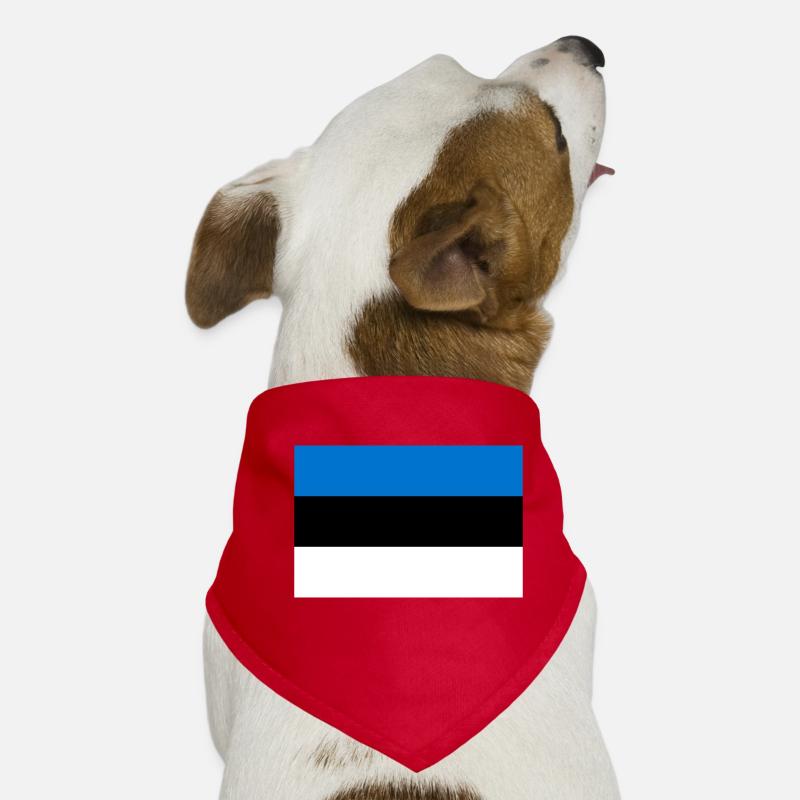 Drapeau Estonie drapeau Estonien Bandana pour chien