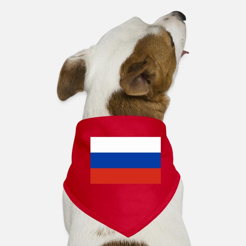 Russische Flagge Hunde-Bandana