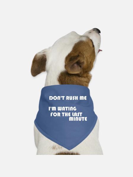 HETZEN SIE MICH NICHT - Hunde-Bandana - Rot - Vorne