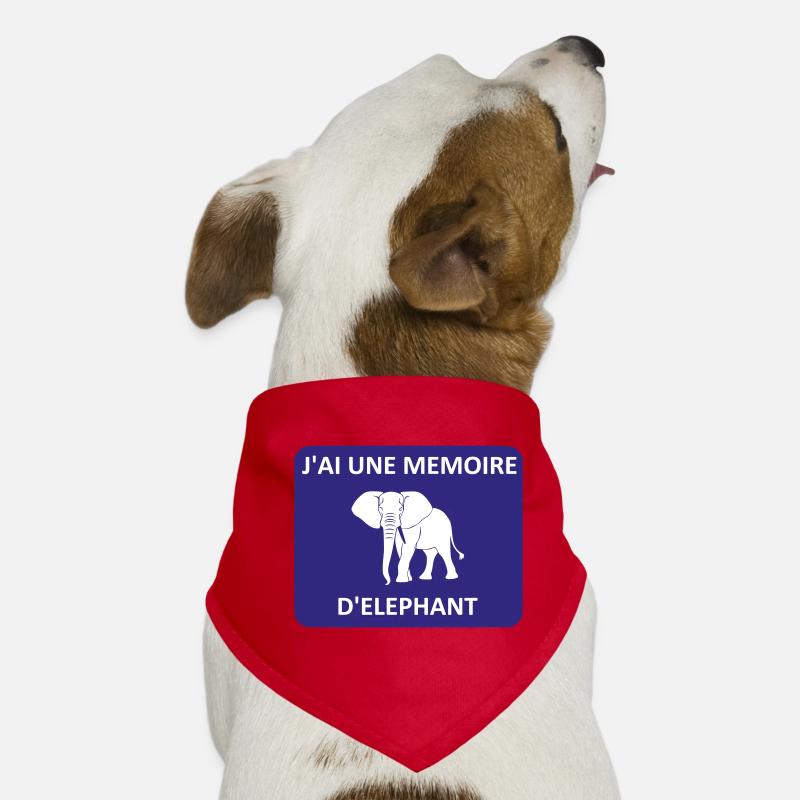 J'ai une mémoire d'éléphant Bandana pour chien
