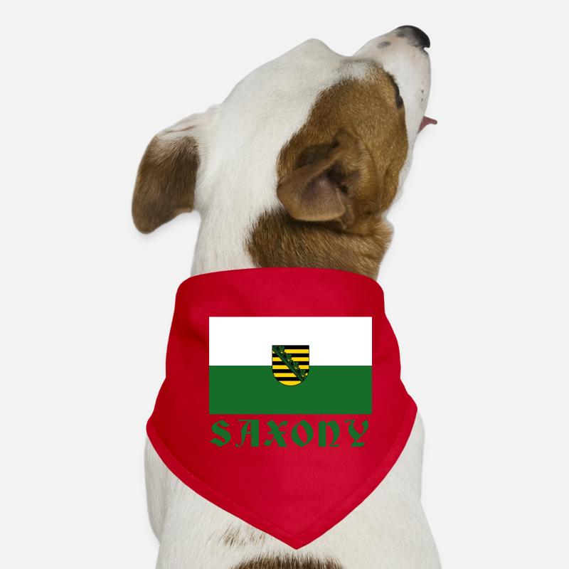 Conception de l’emblème du drapeau de la Saxe Bandana pour chien