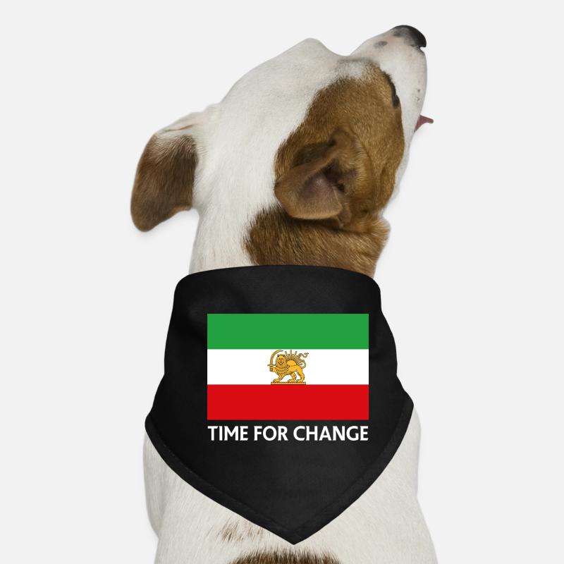 Time for Change Iran Flag Dog Bandana
