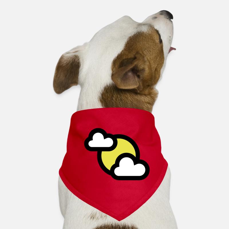 Weather icon or icon partially covered Dog Bandana