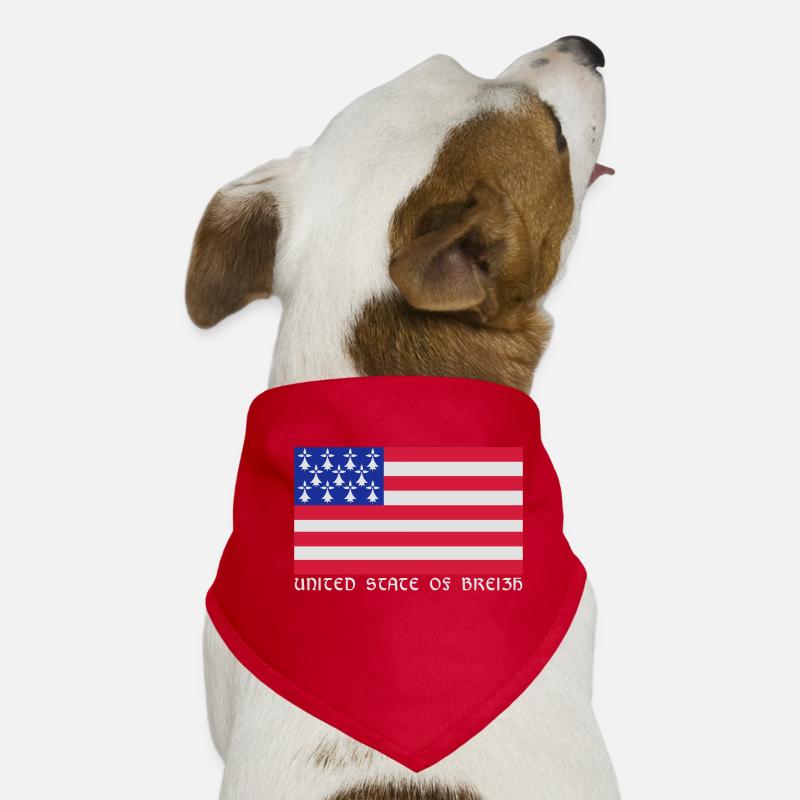 Drapeau de Bretagne Américain Bandana pour chien