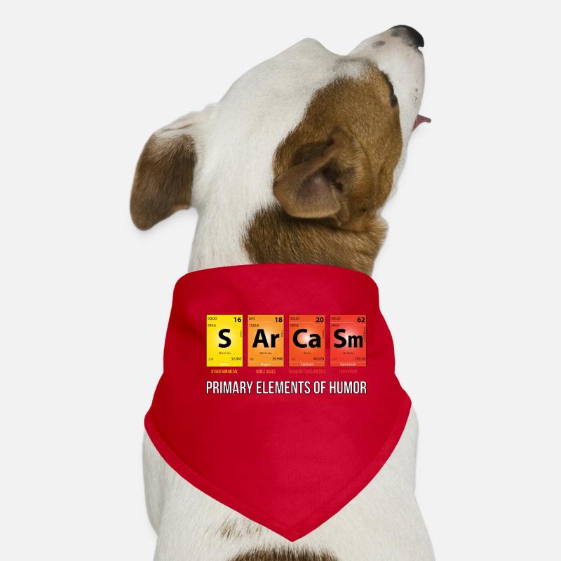 Mendeleevs SArCaSm - Primäre Elemente des Humors Hunde-Bandana