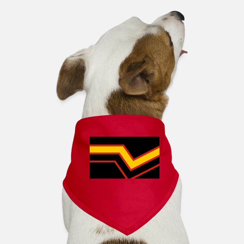 Latex/Rubber Flag Dog Bandana