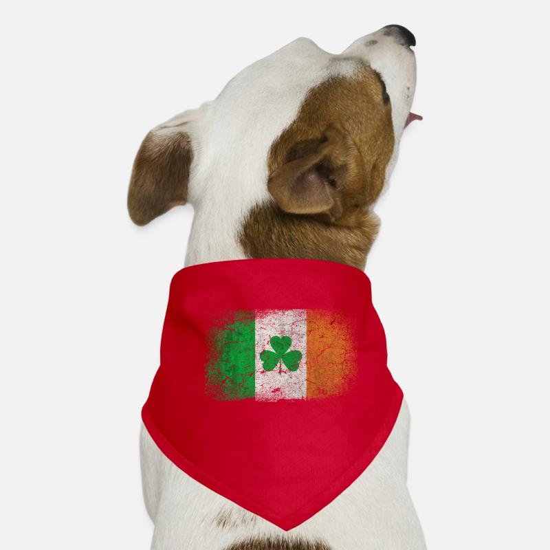 Irlande drapeau trèfle vintage Bandana pour chien