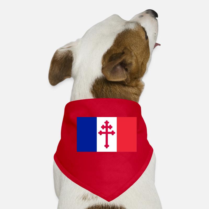 croix de Lorraine Bandana pour chien
