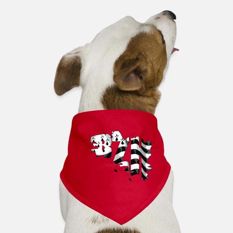 Bretagne - Hunde-Bandana - Rot