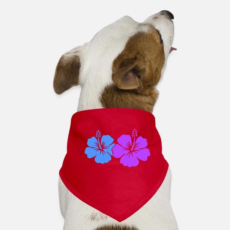 Hibiskus Blume Hunde-Bandana