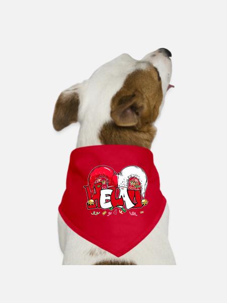 Karneval Kostüm Helau Karnevalszeit Kostüm - Hunde-Bandana - Rot - Vorne