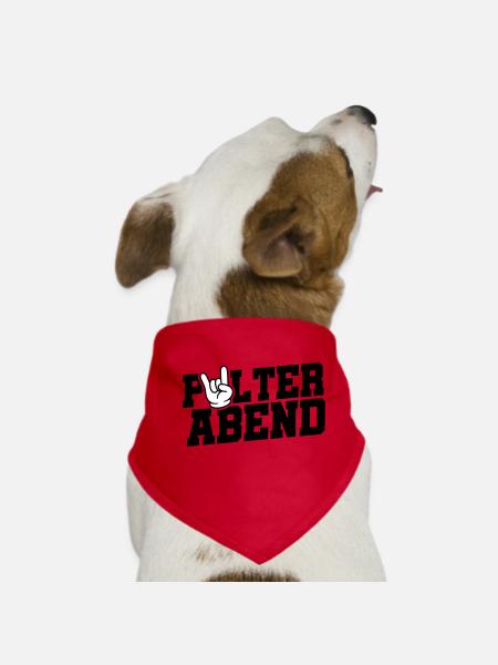 Polterabend Party - Hunde-Bandana - Rot - Vorne