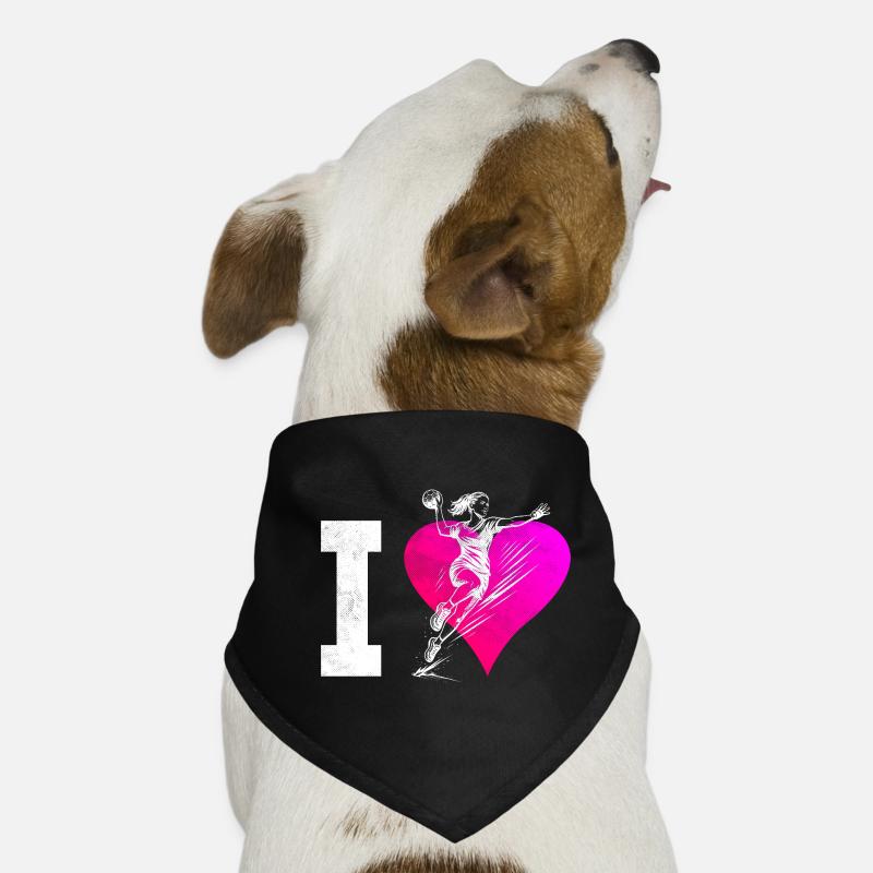 Graphique de handball pour le handball féminin Bandana pour chien