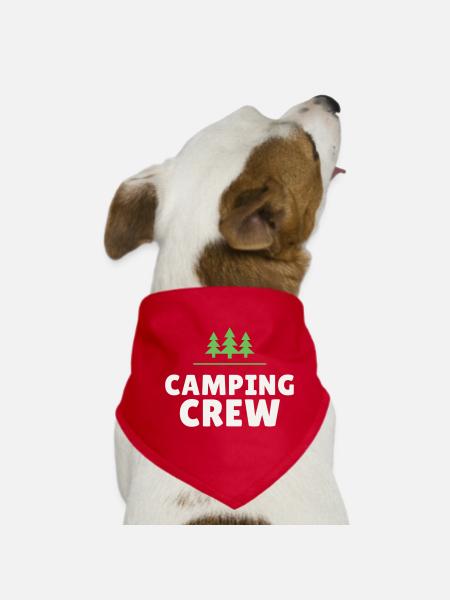 Équipe de camping Équipe Nature Camping Amis en plein air - Bandana pour chien - rouge - Devant