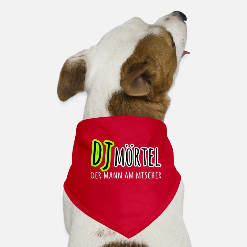 DJ Deejay Mörtel lustiger Spruch Shirt Geschenk Hunde-Bandana