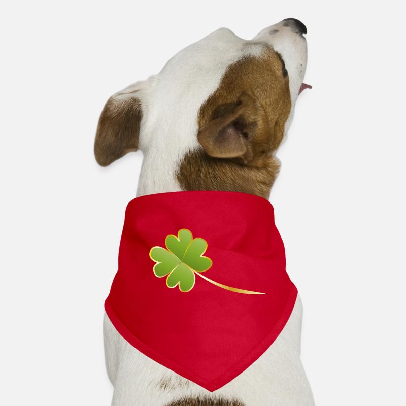 vierblättriges kleeblatt Hunde-Bandana