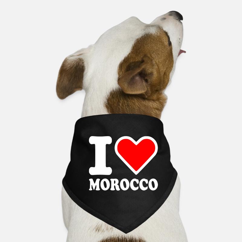 I love morocco Bandana pour chien