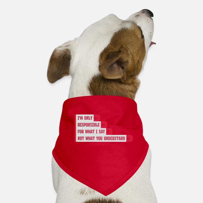 ce que je dis citation Bandana pour chien
