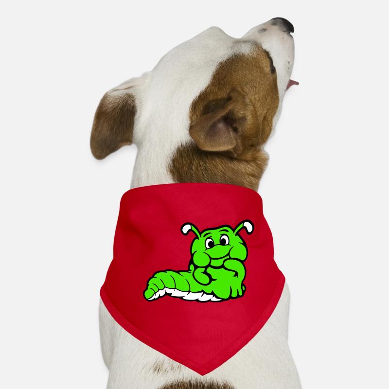 Caterpillar Worm Shy Friendly Curious Looking Dog Bandana
