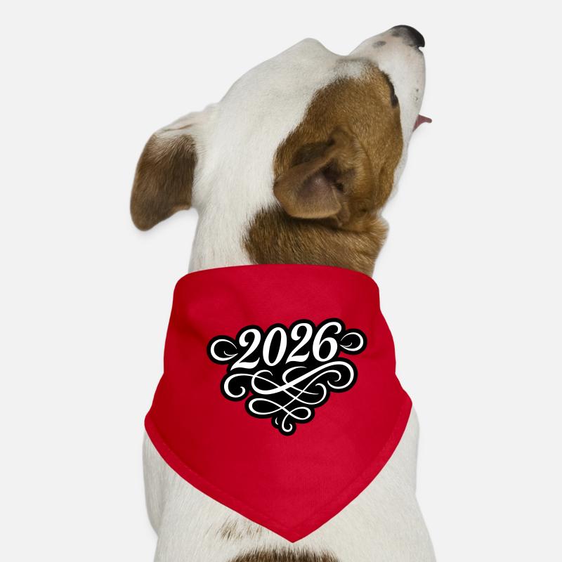 2026 Jahr Hunde-Bandana