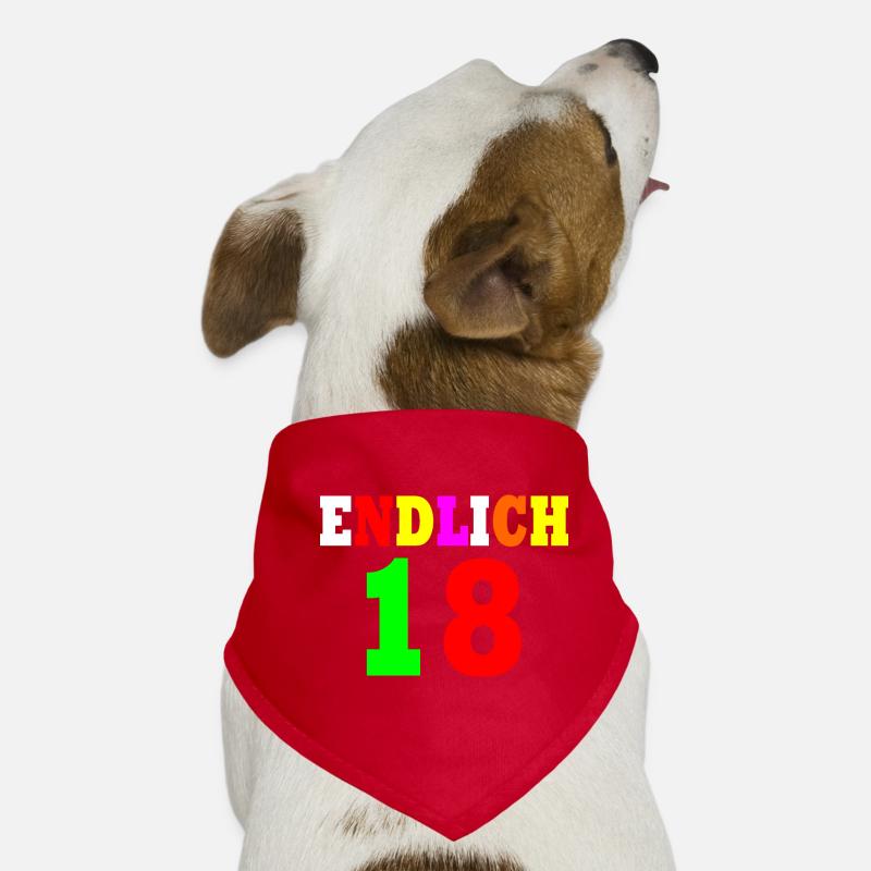 Endlich 18 Hunde-Bandana