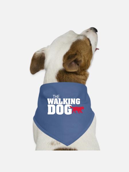 The Dog Walking Round 2 - Bandana pour chien - rouge - Devant
