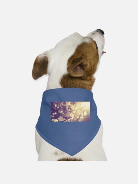 Zweig in Gegenlicht - Hunde-Bandana - Rot - Vorne