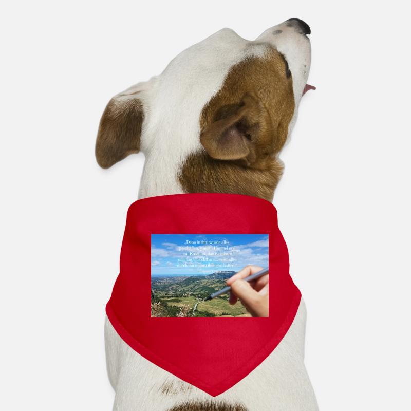 Heavenly Creation Quote Landscape Dog Bandana