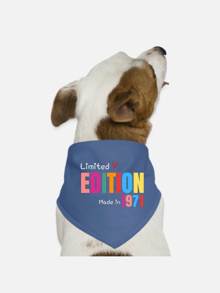 Limited edition Made in 1971 - Bandana pour chien - rouge - Devant