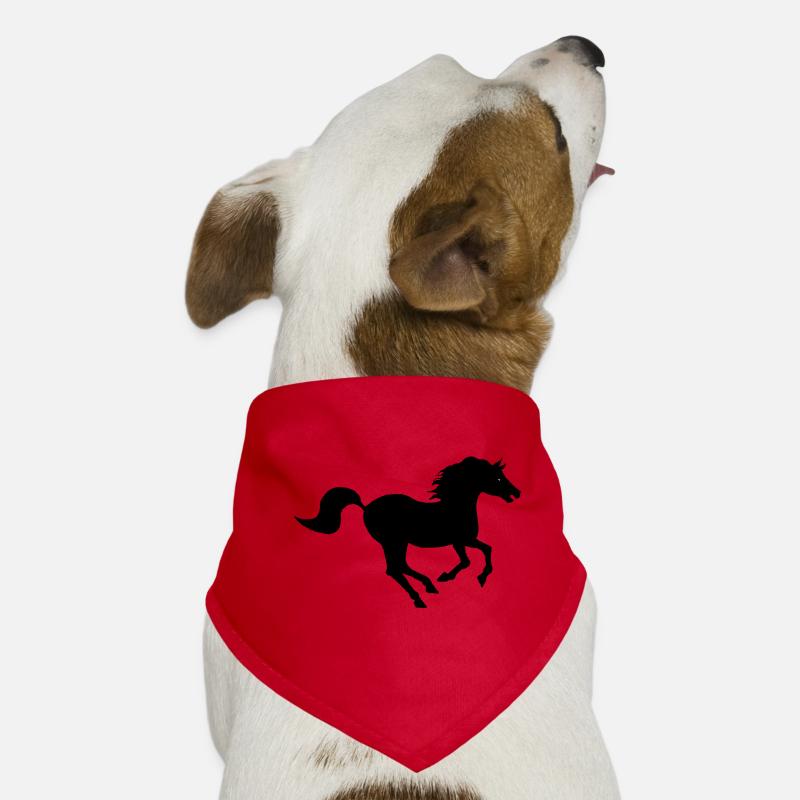 Cheval Noir création de Louis RUNEMBERG Adagp  Bandana pour chien