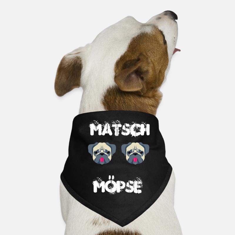 Matsch Möpse Hunde-Bandana