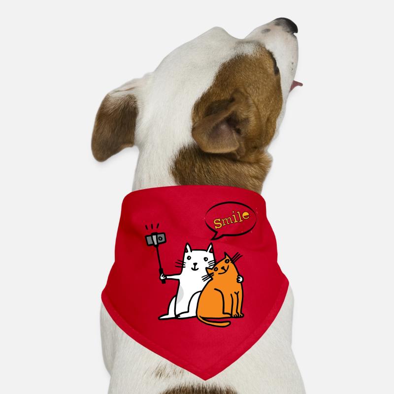 Sourire Chat Chats Drôle Drôle Bandana pour chien
