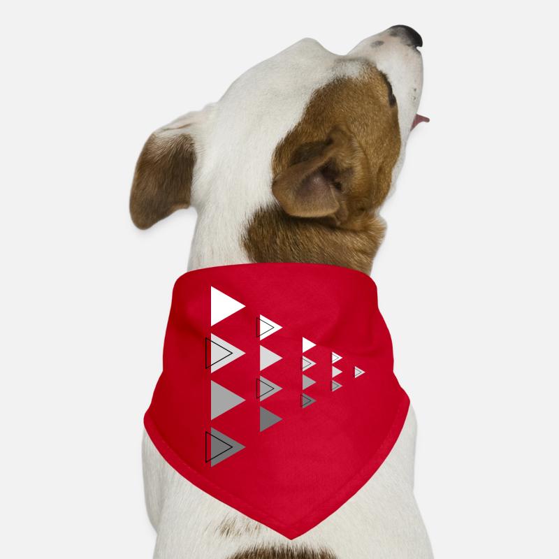 Dreiecke Grau Horizontale Pfeil Dekoration Hunde-Bandana