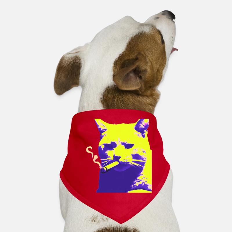 katze am rauchen Hunde-Bandana