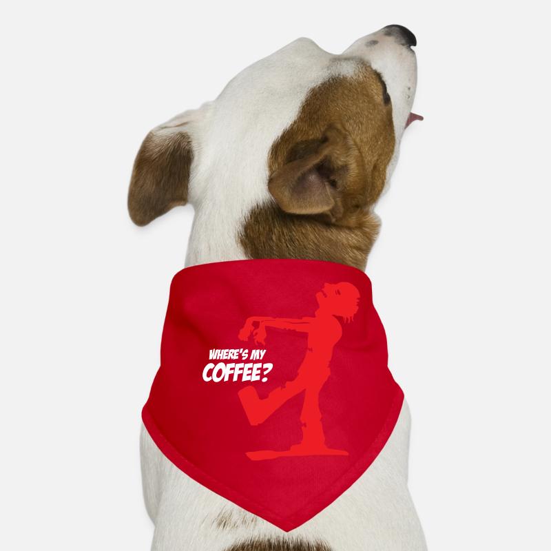 Zombie Where is My Coffee Hunde-Bandana